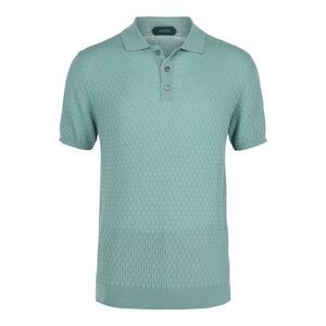 Slowear Zanone Cotton Polo Blue Mens